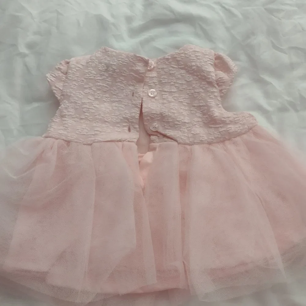 Little Lass Baby Pink Dress Size 9 Months NWT (Chi017)